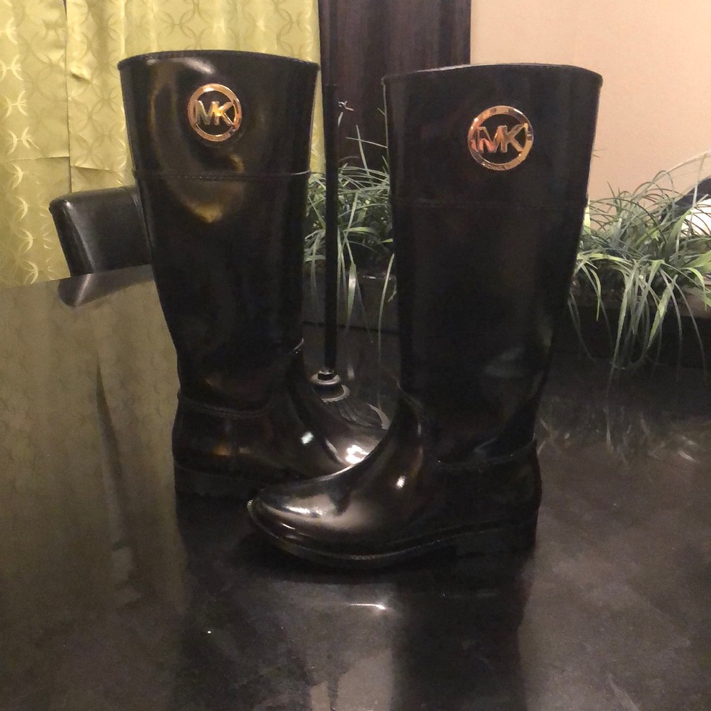 Michael Kors Black rain boots